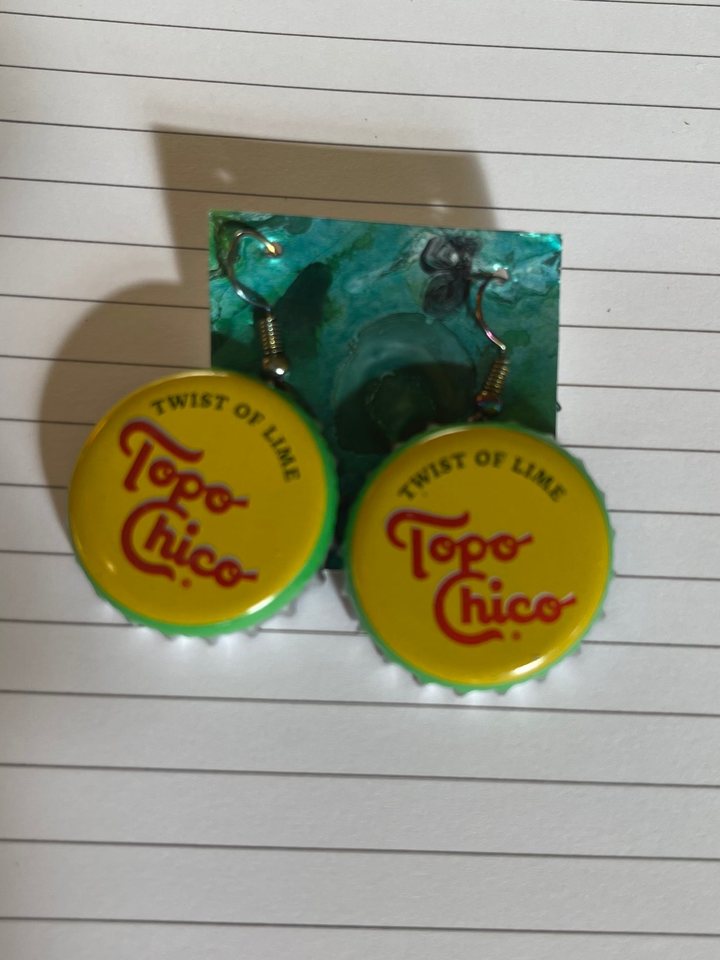 Bottle Cap Earrings Topo Chico