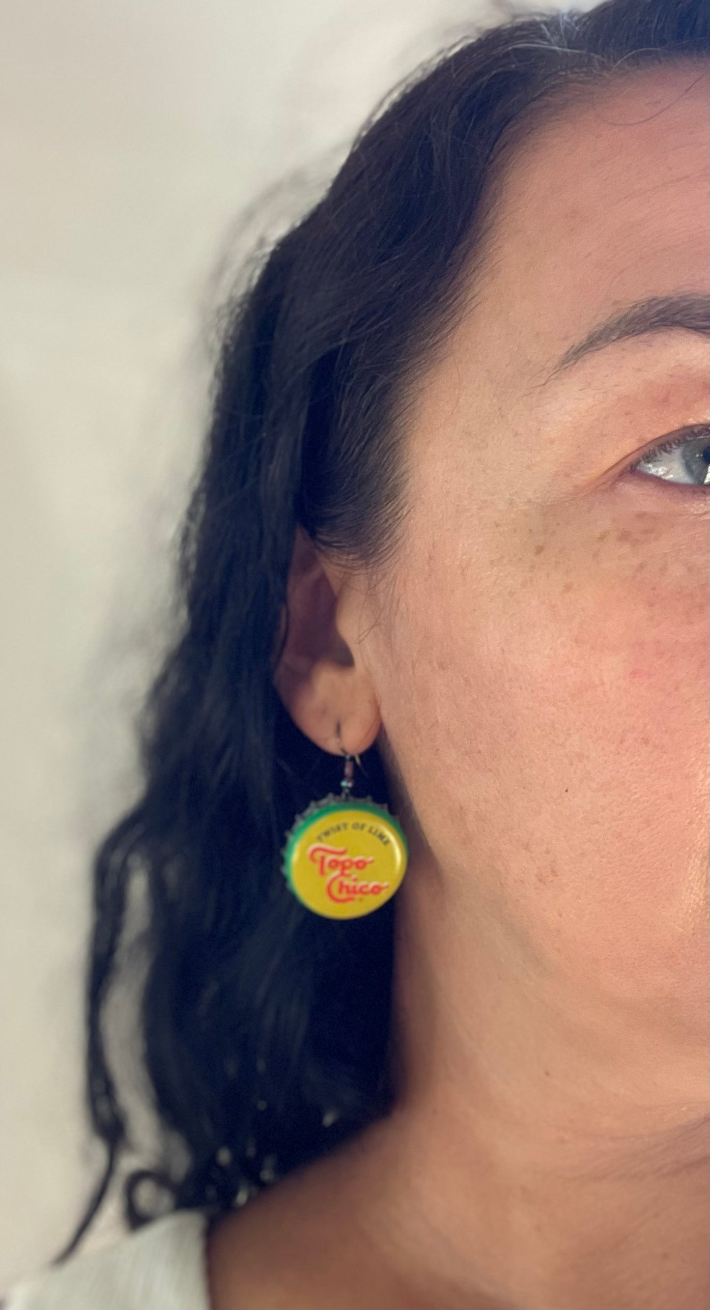 Bottle Cap Earrings Topo Chico