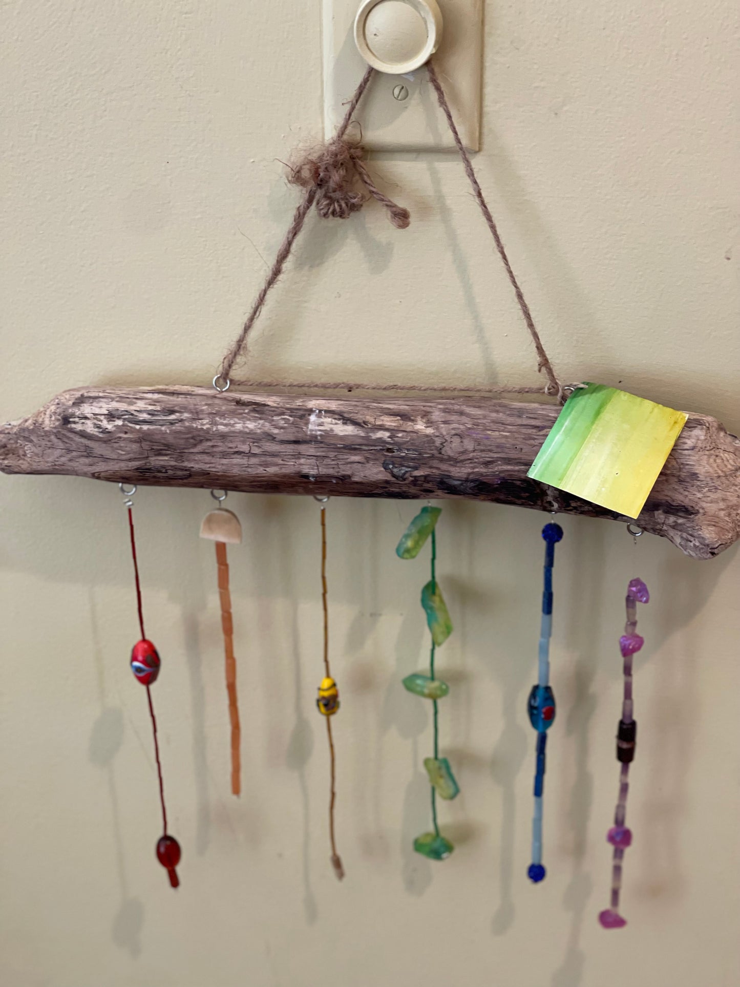 Driftwood Rainbow Suncatcher Mobile